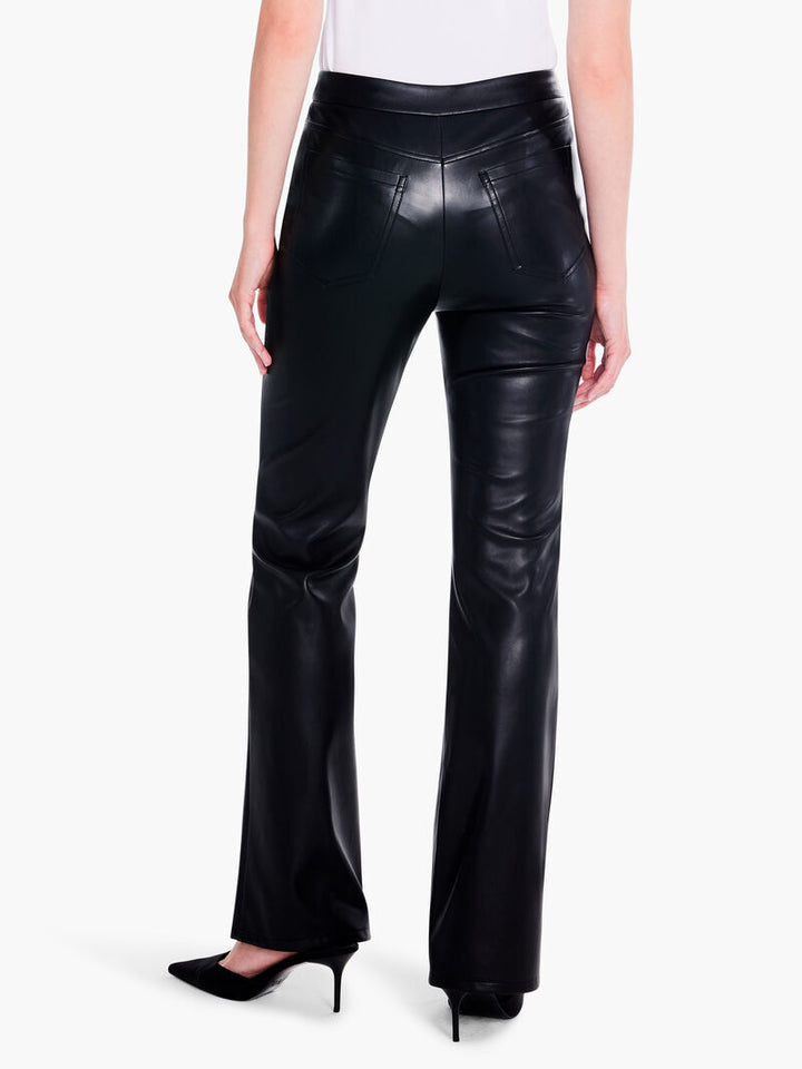 FAUX LEATHER BOOTCUT PANT
