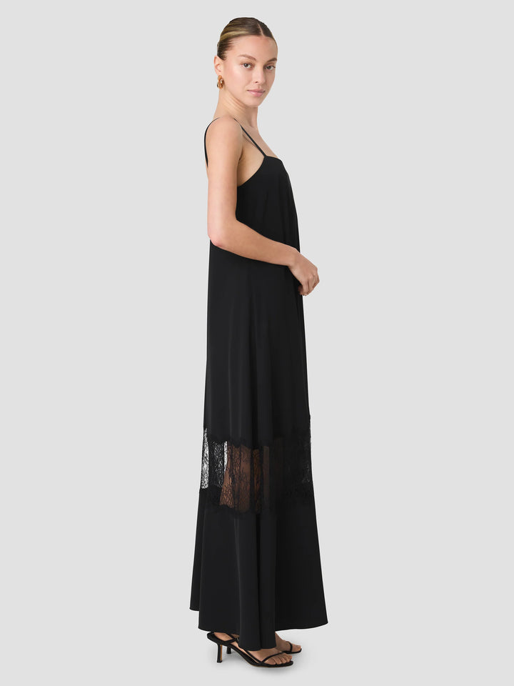 QUINN CREPE LACE MAXI DRESS