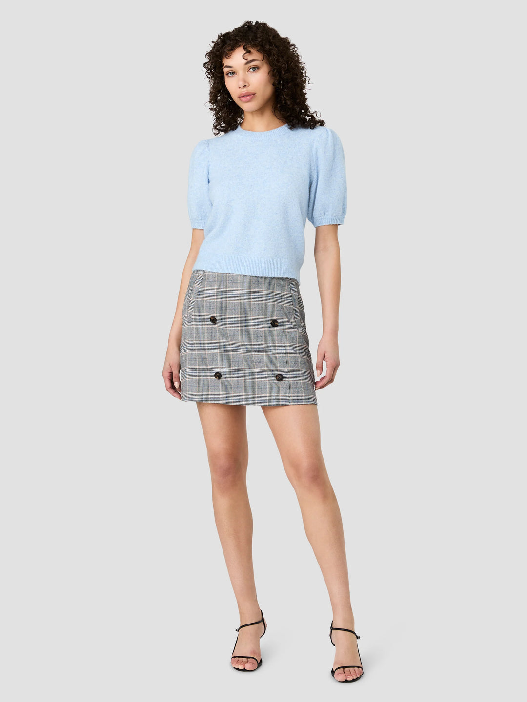 YULIA KNIT PUFF SLEEVE TOP