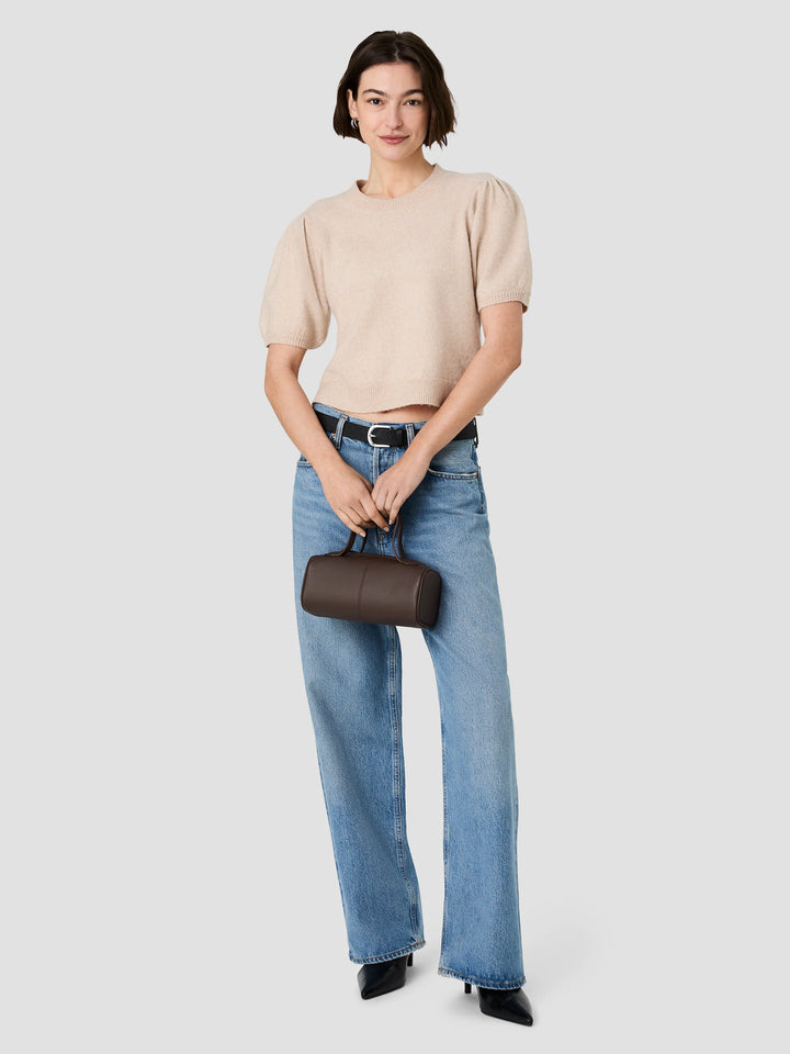 YULIA KNIT PUFF SLEEVE TOP