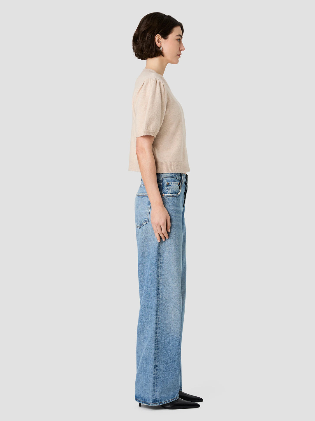 YULIA KNIT PUFF SLEEVE TOP