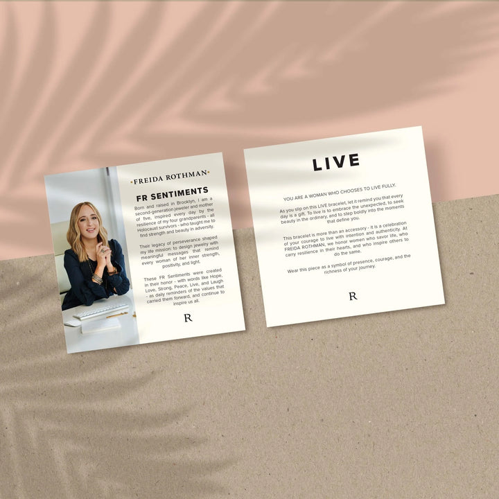 RED THE LIVE BEADED STRETCH BRACELET