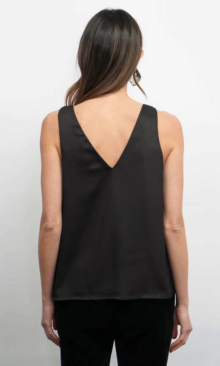 KASSI SHOULDER KNOT SATIN TOP