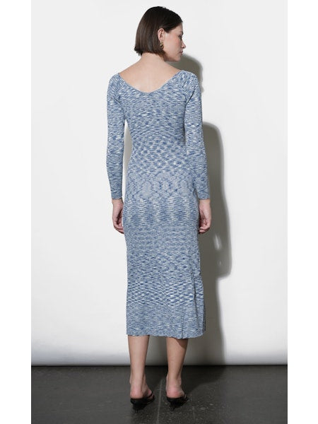 HARPER OFF THE SHOULDER SWEATER KNIT DRESS - NAVY H / Extra Small / G258WD6128 HARPER OFF THE SHOULDER SWEATER KNIT DRESS - NAVY H / Extra Small / G258WD6128