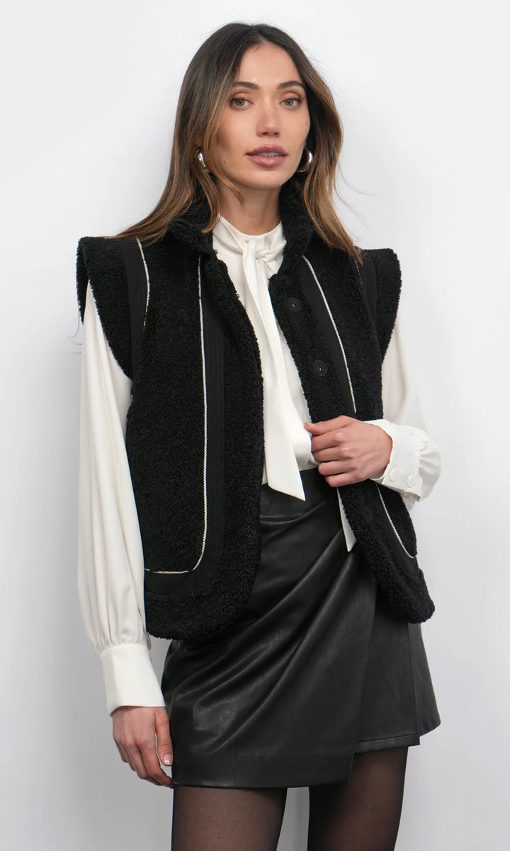 RORY SHEARLING VEST