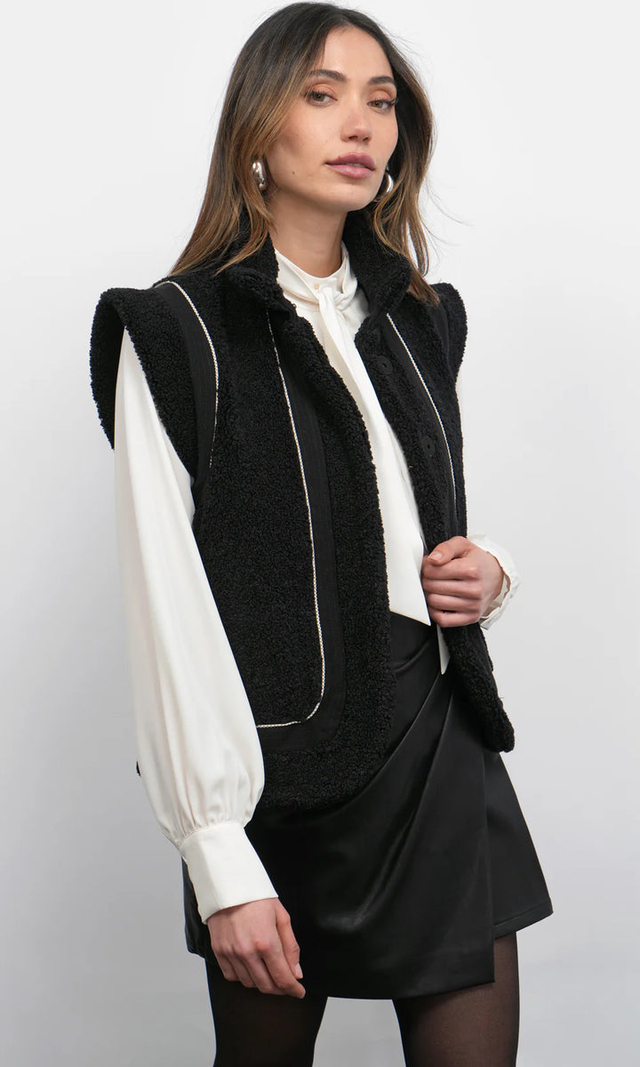 RORY SHEARLING VEST