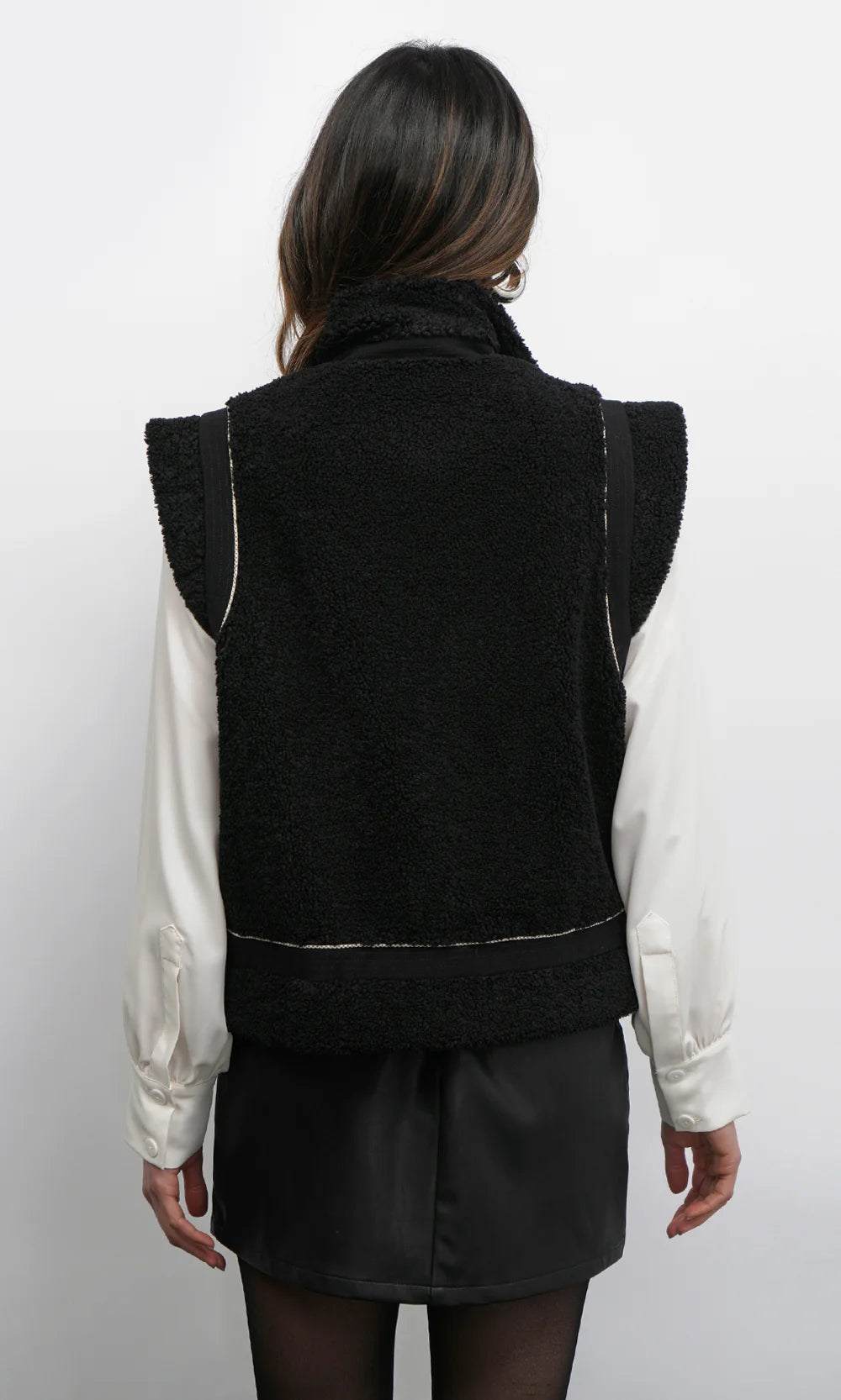 RORY SHEARLING VEST