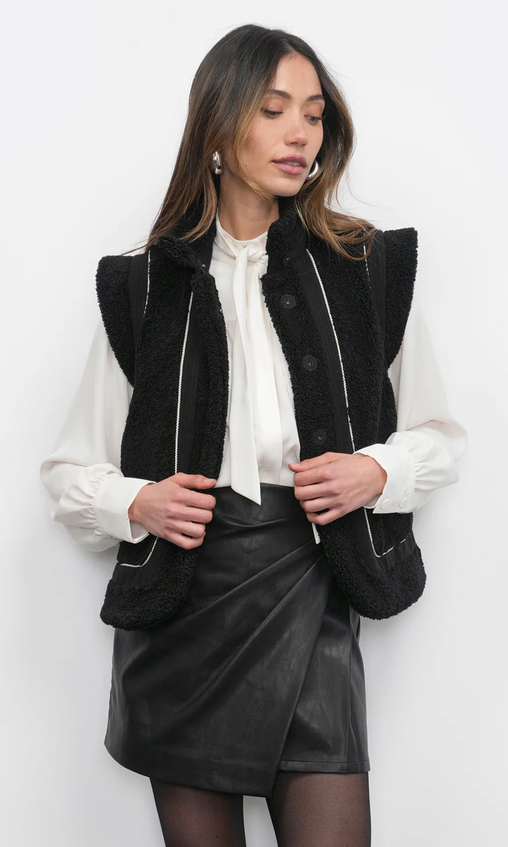 RORY SHEARLING VEST