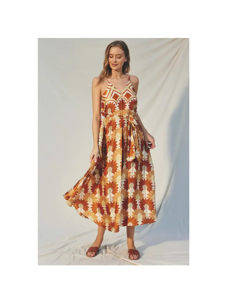 GOLDEN AGE EXTRA FLARED MAXI DRESS