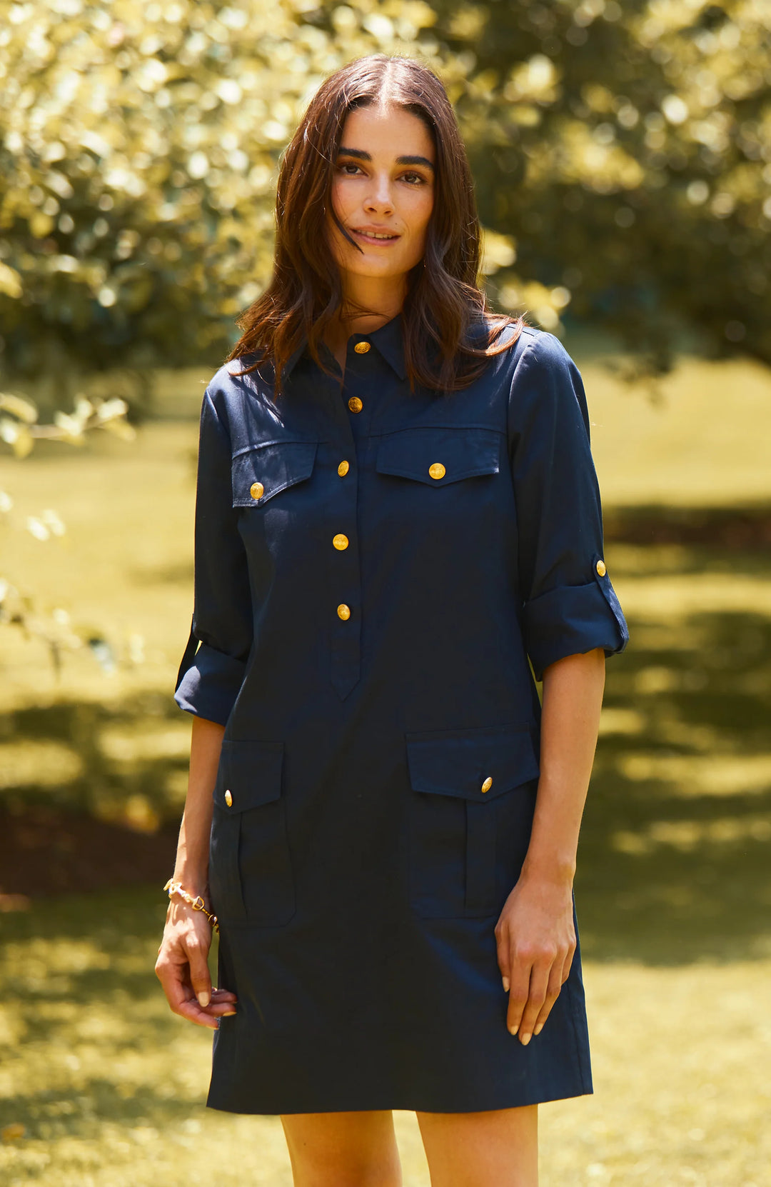 Tyler Boe Rory Cotton Shirtdress Mid Navy 6 / Mid Navy Tyler Boe Rory Cotton Shirtdress Mid Navy 6 / Mid Navy