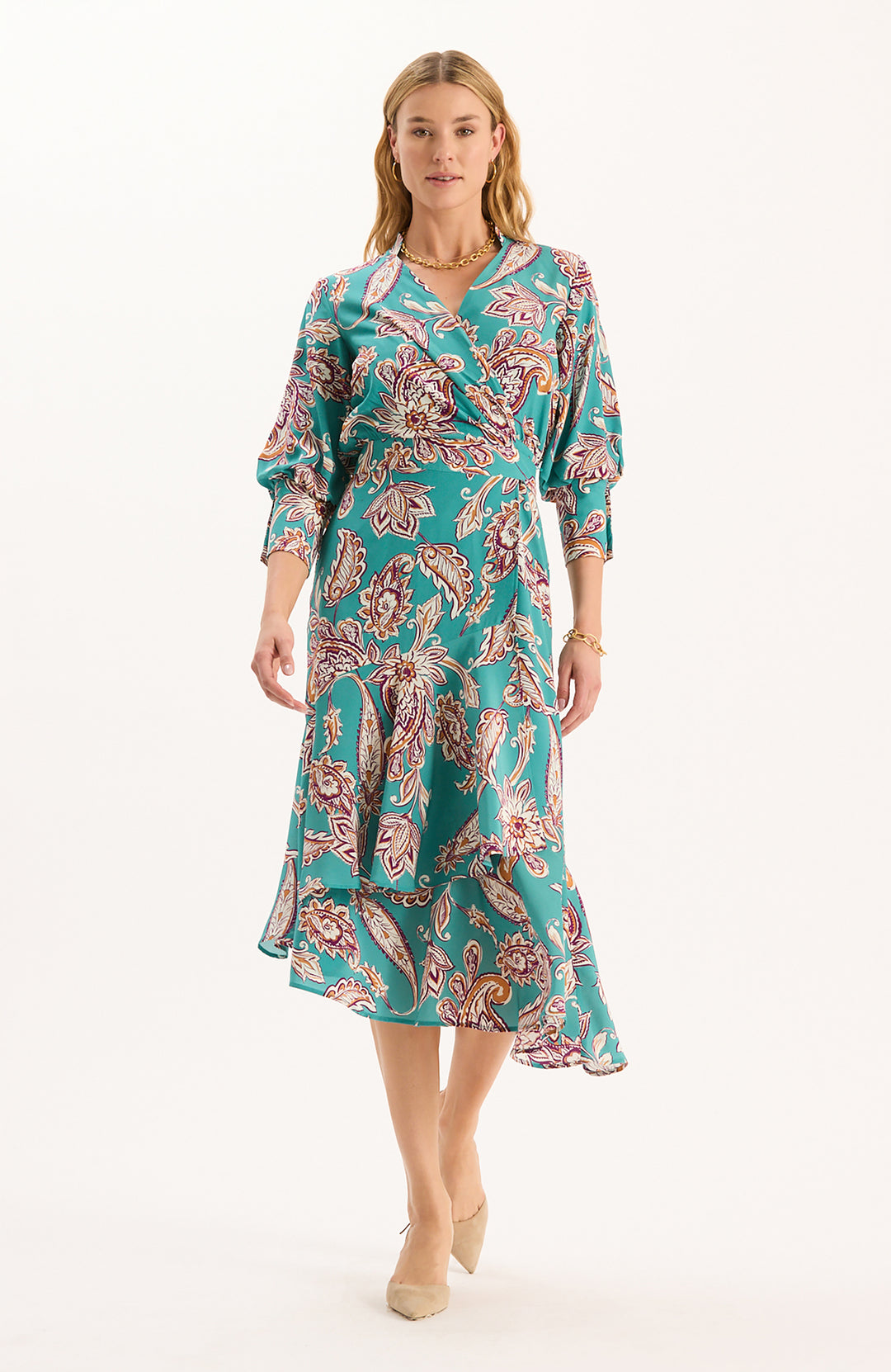 JULES SILK WRAP DRESS