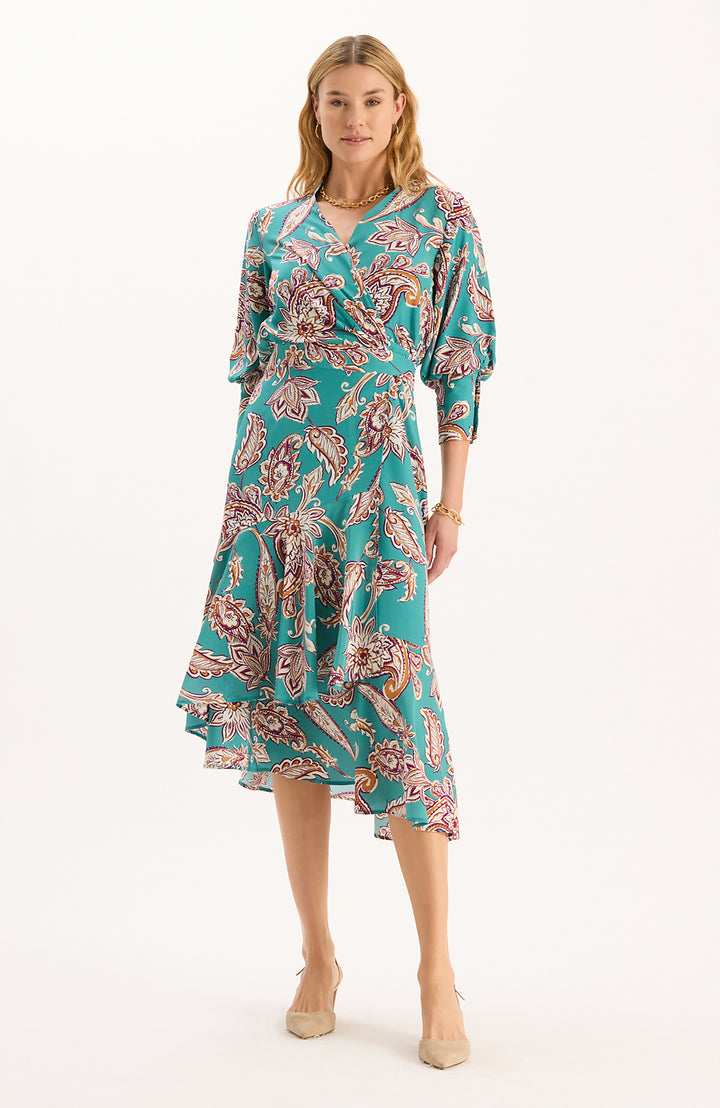 JULES SILK WRAP DRESS