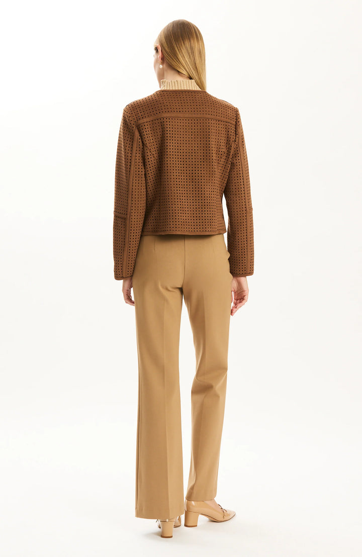 PIPER PUNCHED FAUX SUEDE JACKET