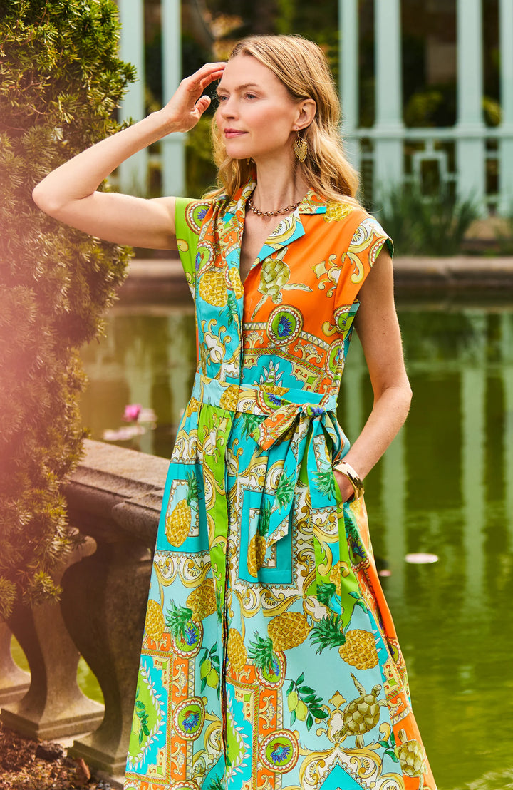PAIGE POSITANO SHIRT DRESS