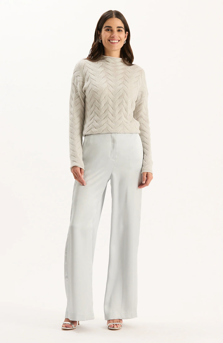 GRACIE CASH BASKETWEAVE SWEATER