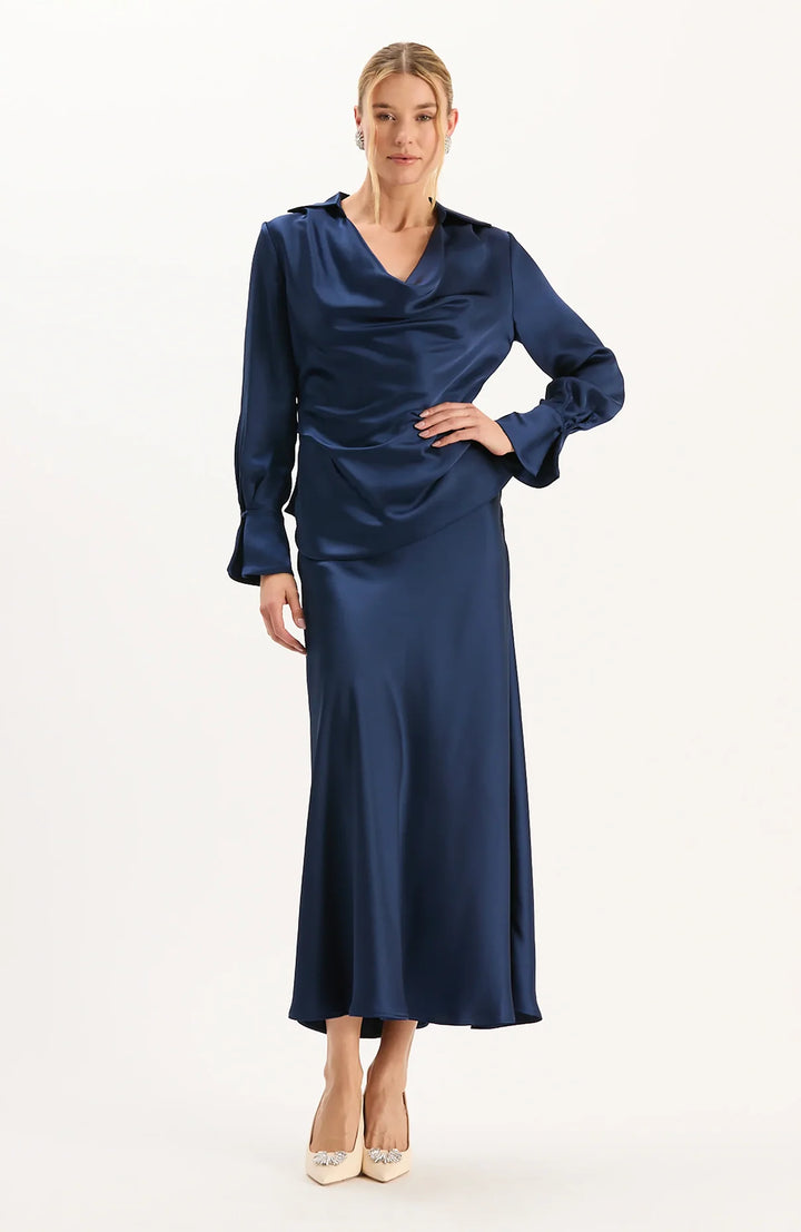 EDIE CHARMEUSE SKIRT