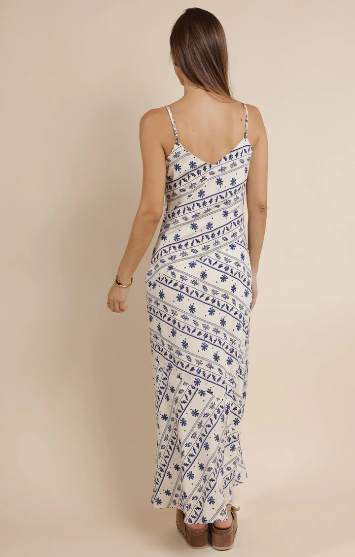 GREAT SPRINGS PRINTED MAXI SLIP DRESS