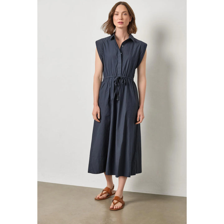 GUSSET SLEEVE MAXI DRESS