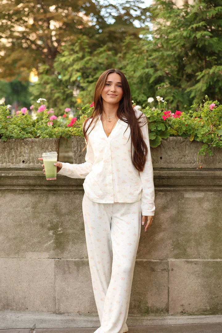 GARDEN CONFETTI MIA PAJAMA TOP & BOTTOM SET