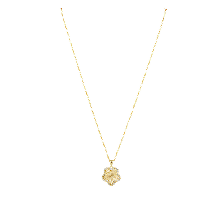 Adeline Pave Outline Pendant Necklace