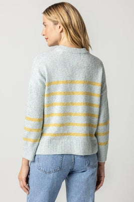 EASY STRIPED PULL OVER SWEATER