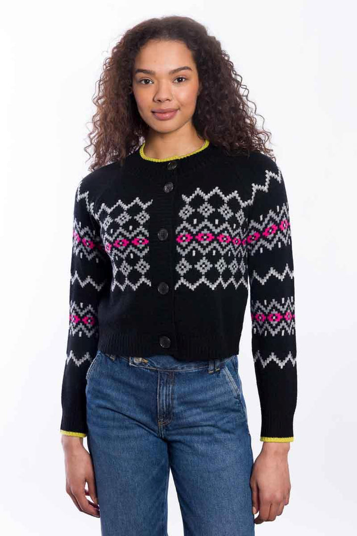 FAIRISLE BUTTON CARDIGAN