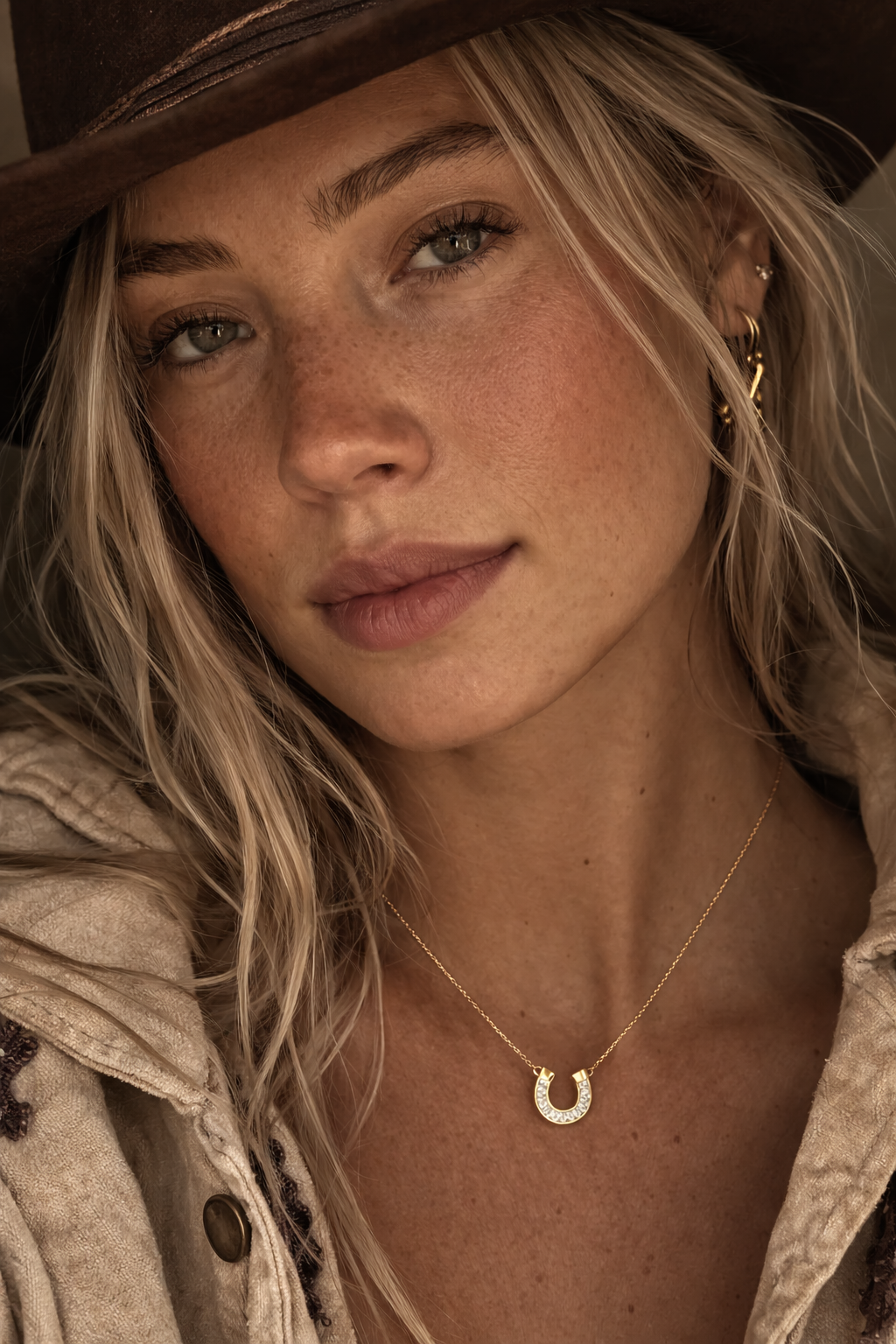 Off To The Races Horseshoe Necklace