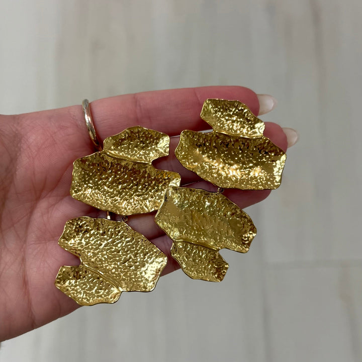 Maxine Hammered Statement Earring
