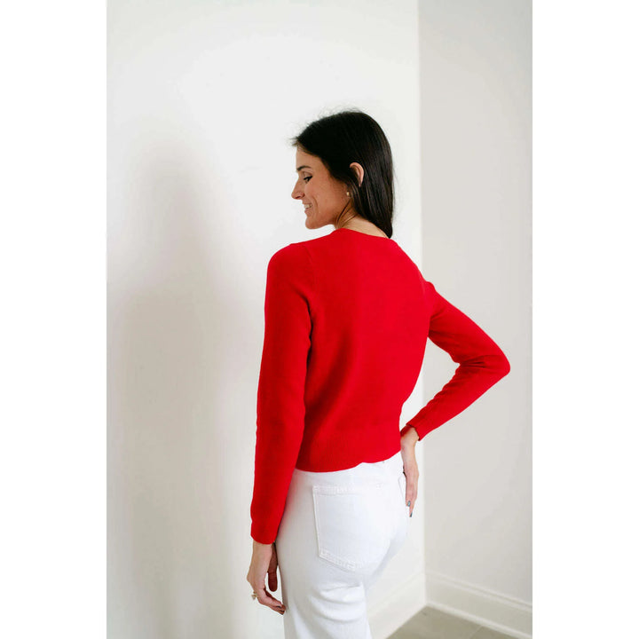 CELESTE HEART BUTTON CARDIGAN