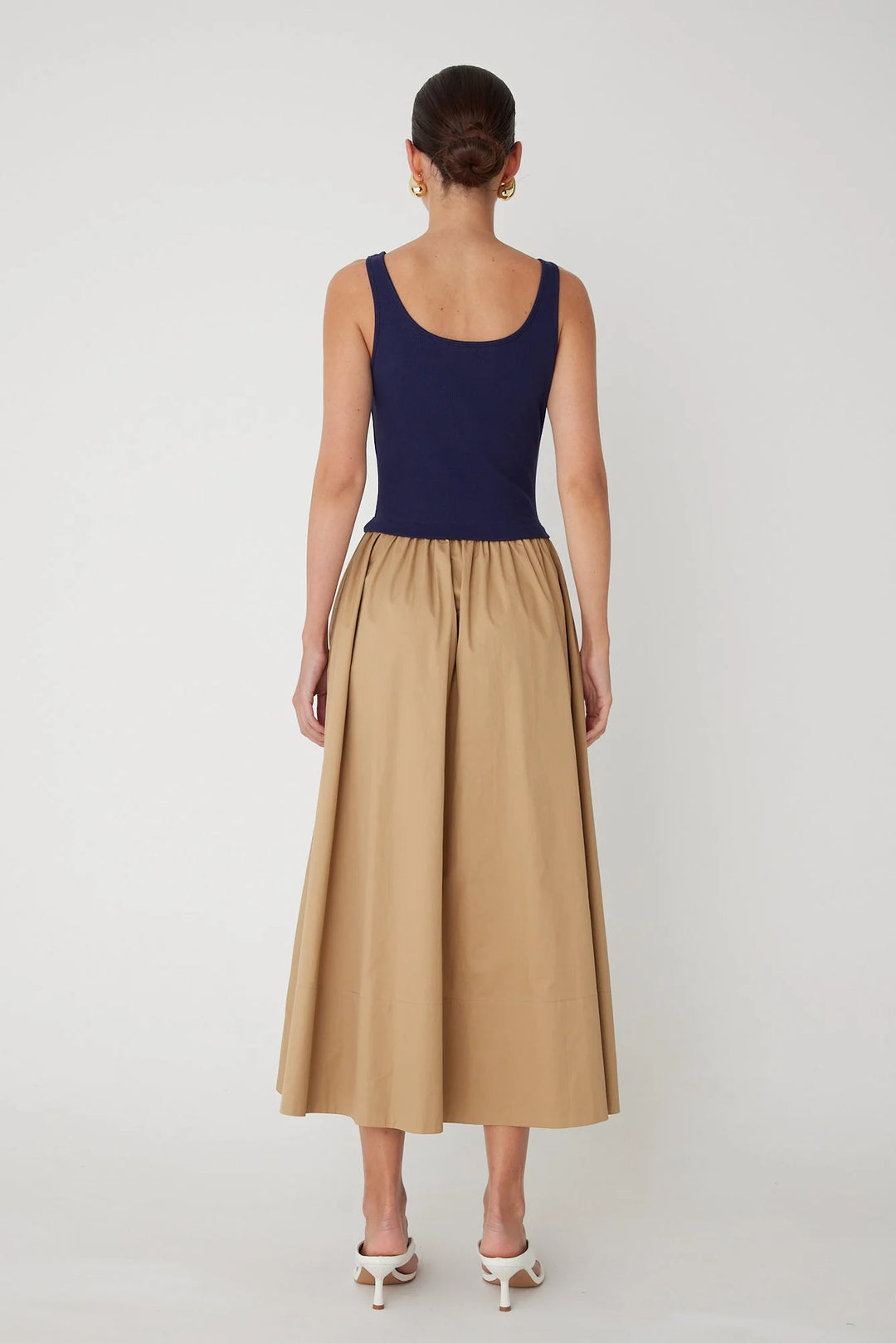 GRACEN COTTON TWO TONE DRESS