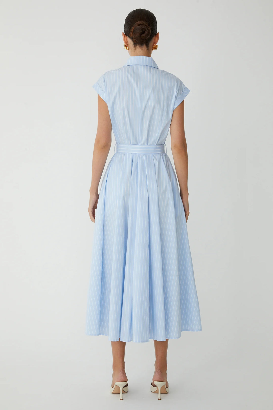 NAZRA TWO TONE STRIPE DRESS