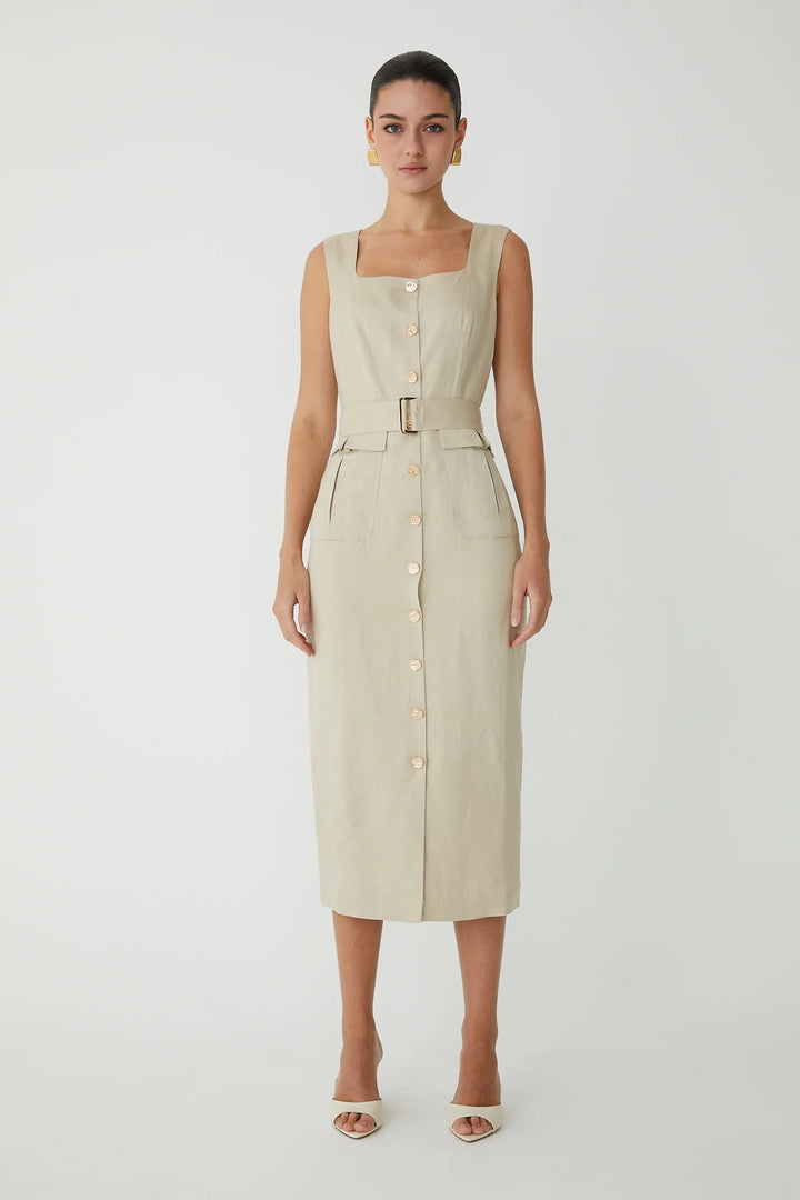 SONNA LONG DRESS WITH BELT