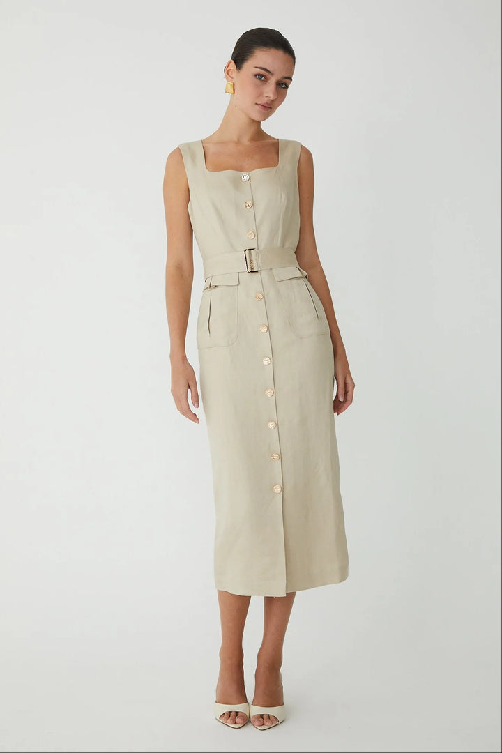 SONNA LONG DRESS WITH BELT