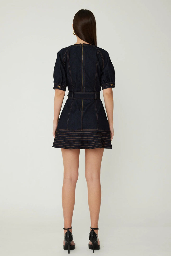 LULA MID SLEEVE MID LENGTH DRESS