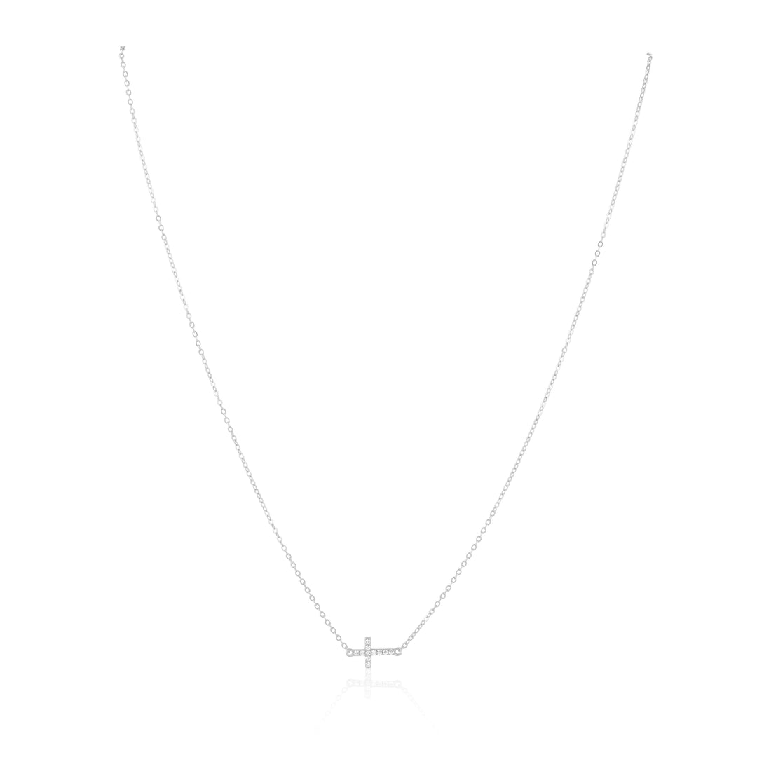 Janet Side Cross Necklace