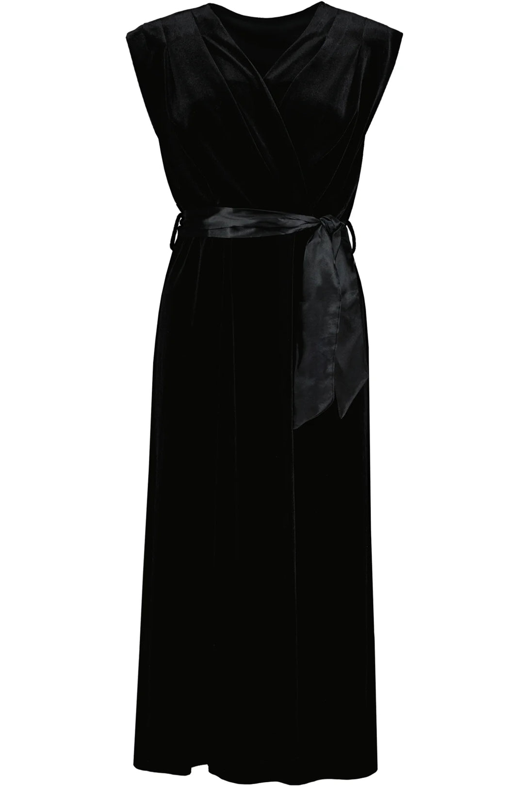 LUXE VELVET AERIES WRAP DRESS