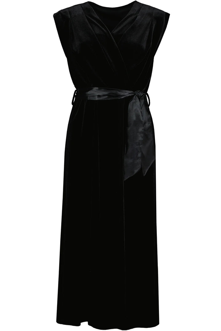 LUXE VELVET AERIES WRAP DRESS