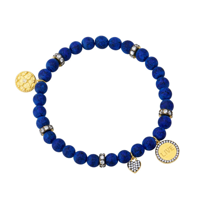 DG THE LIVE BEADED STRETCH BRACELET