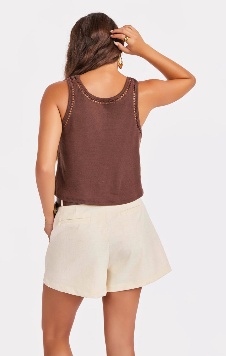 RIPTIDE EMBROIDERED TANK
