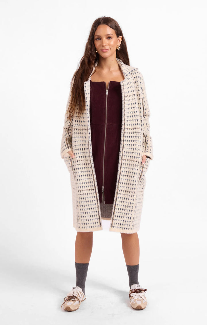 MARCEAU HOUNDSTOOTH COAT