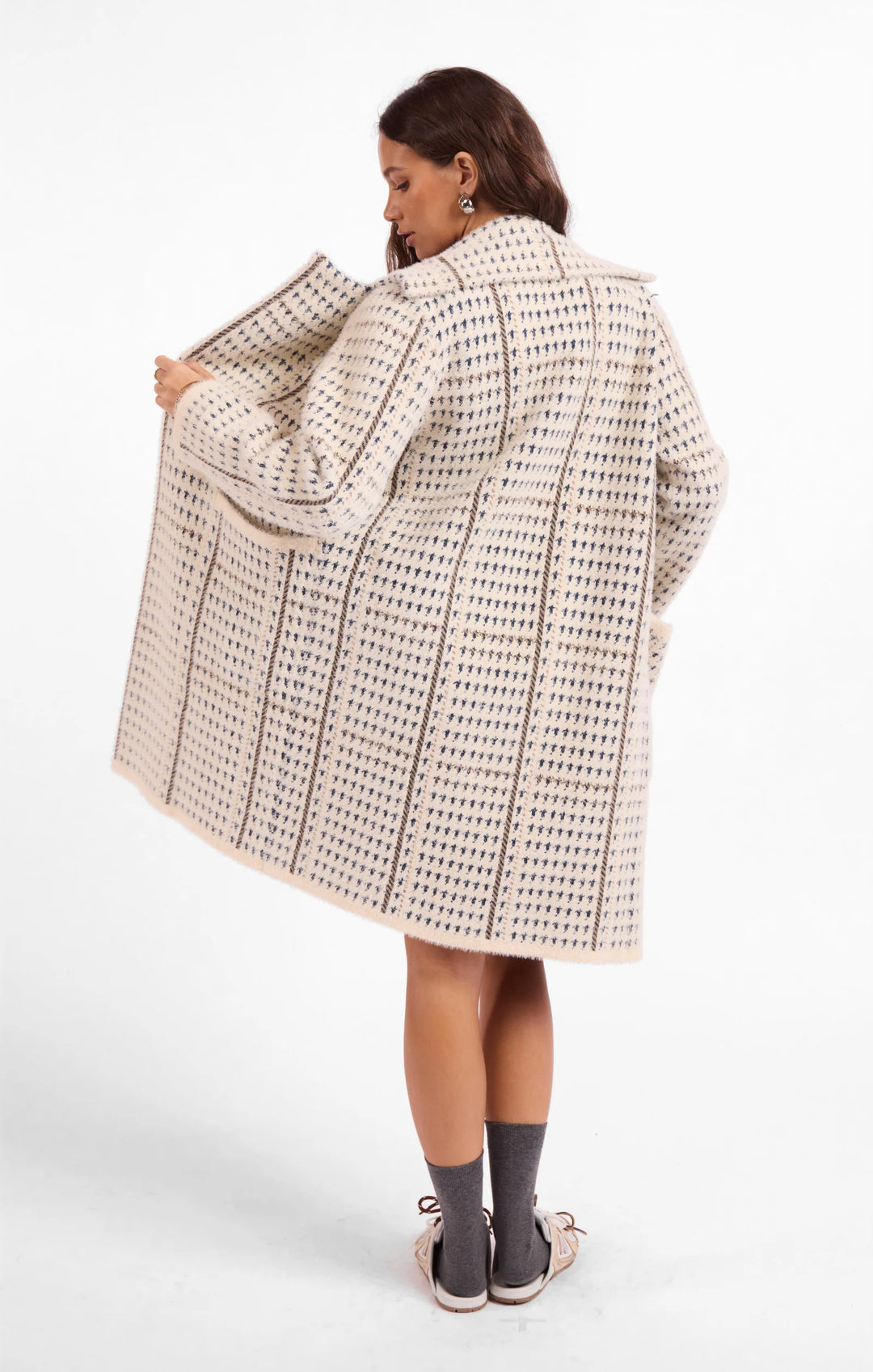 MARCEAU HOUNDSTOOTH COAT