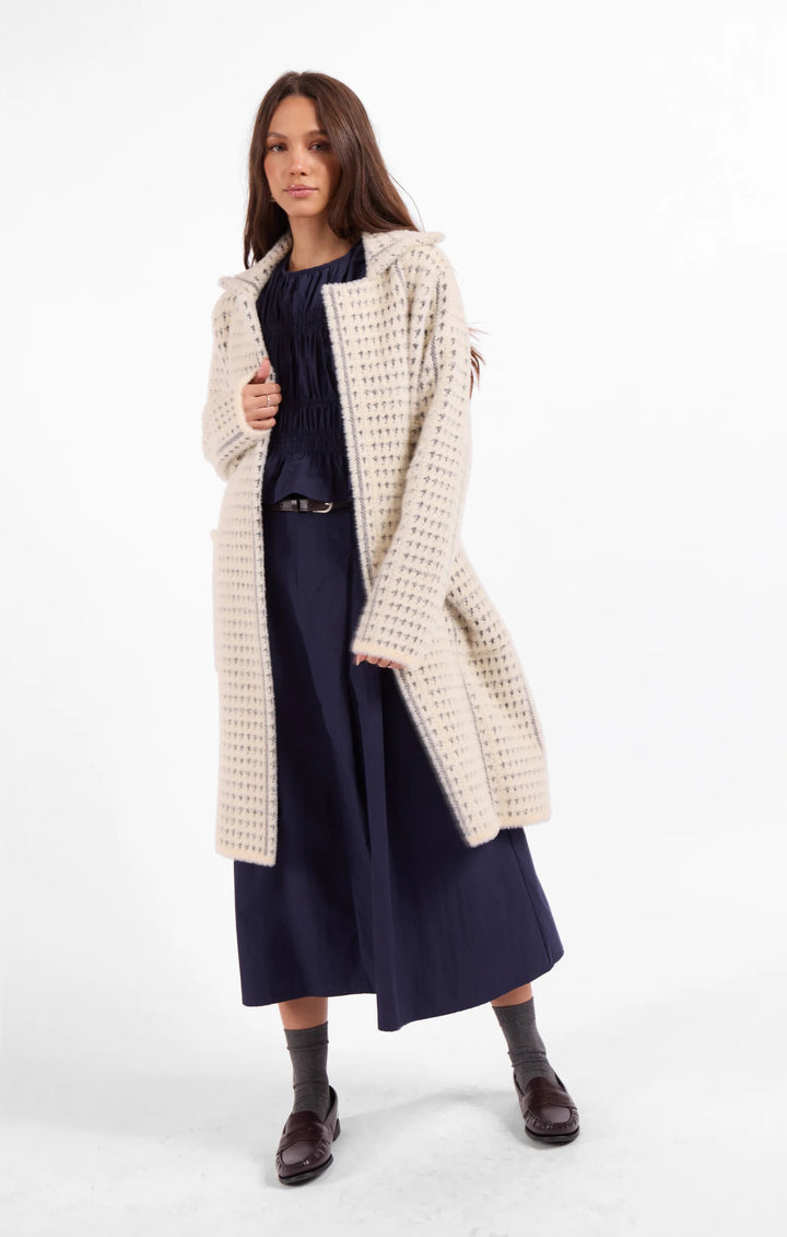 MARCEAU HOUNDSTOOTH COAT