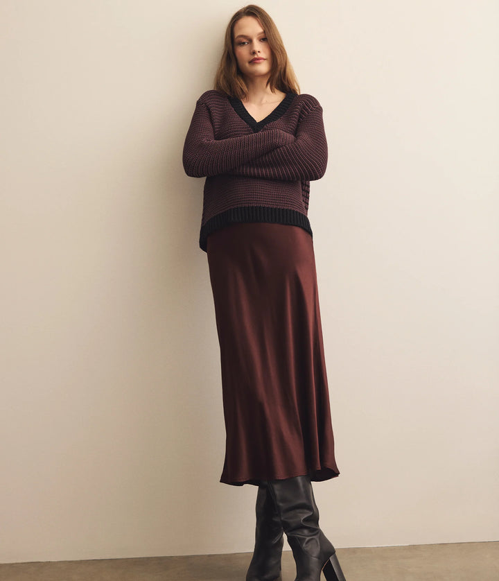 LEILA BIAS CUT SKIRT