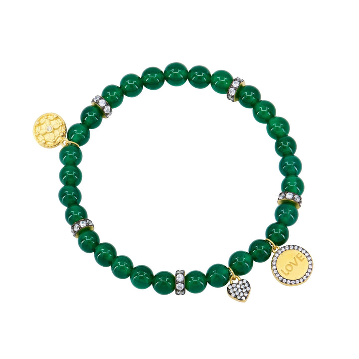 DG THE LOVE BEADED STRETCH BRACELET