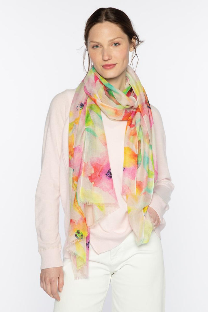 Pretty In Pink Posy Print Scarf