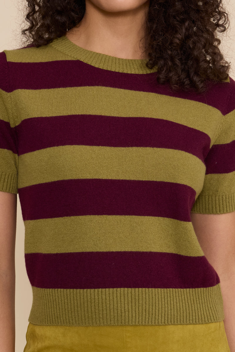 BOBBIE KNIT STRIPED TOP