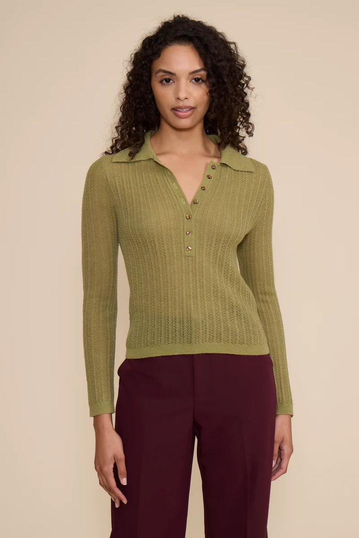 LEJLA POLO LONG SLEEVE TOP
