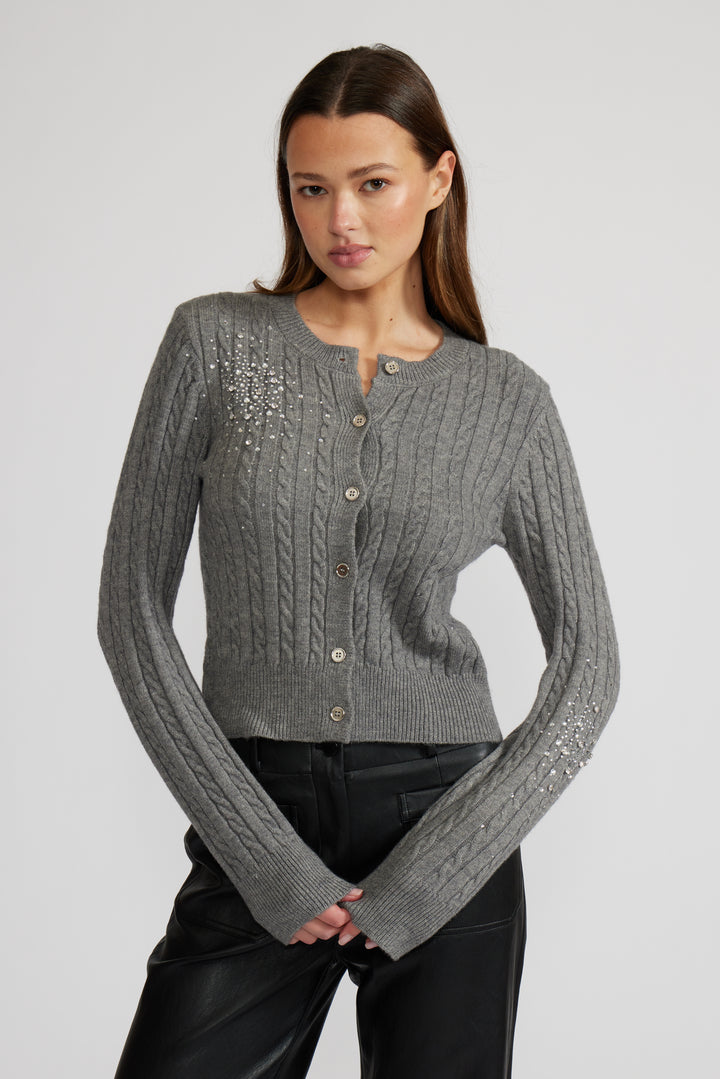 ELTON CRYSTAL CARDIGAN