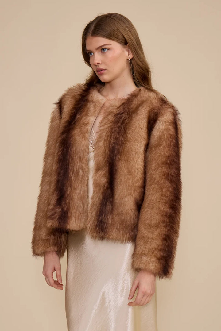 CARRIE FAUX FUR JACKET