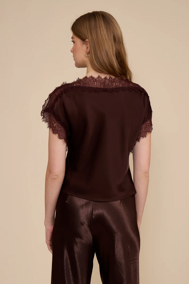 CHRIS LACE TRIM TOP